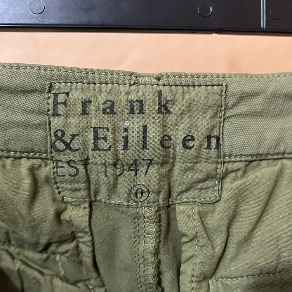 Frank & Eileen | Wicklow Pants The Italian Chino Twill Cotton Olive Green Size 0